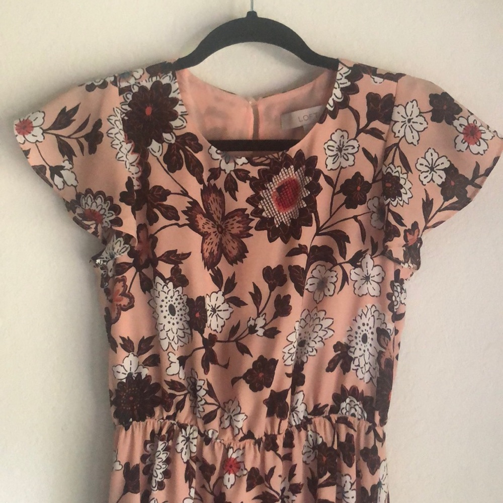 LOFT flutter sleeve dress - Picture 2 of 5